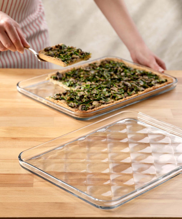 Paşabahçe Borcam Glazen Bakplaat 33,4 × 24,4 cm | Ovenschaal