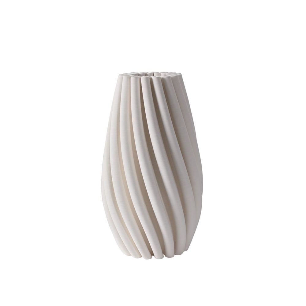 Fugurato Lia Vaas Ø10,5x20,5cm | Wit Keramiek