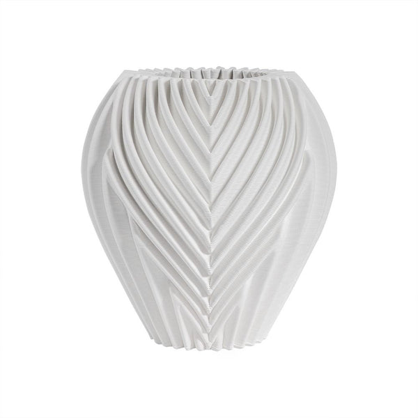 Fugurato Pina Vaas Ø24,5x26,5cm | Wit Keramiek