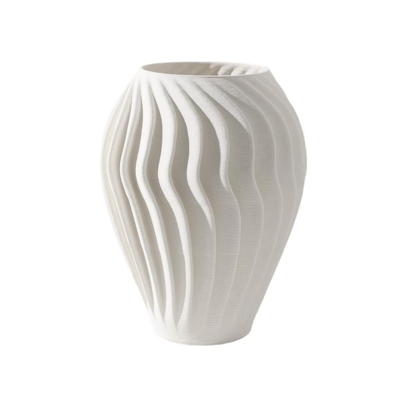 Fugurato Gina Vaas Ø20x27,5cm | Wit Keramiek