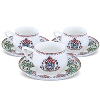 Karaca Nakkas 12-delige koffiekopjes set voor 6 personen