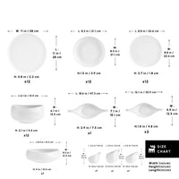 Karaca Earth Collection Clay 55-delige serviesset – wit, 12-persoons