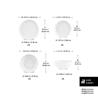Karaca Streamline Remi Bone 24-delige serviesset – wit, 6-persoons