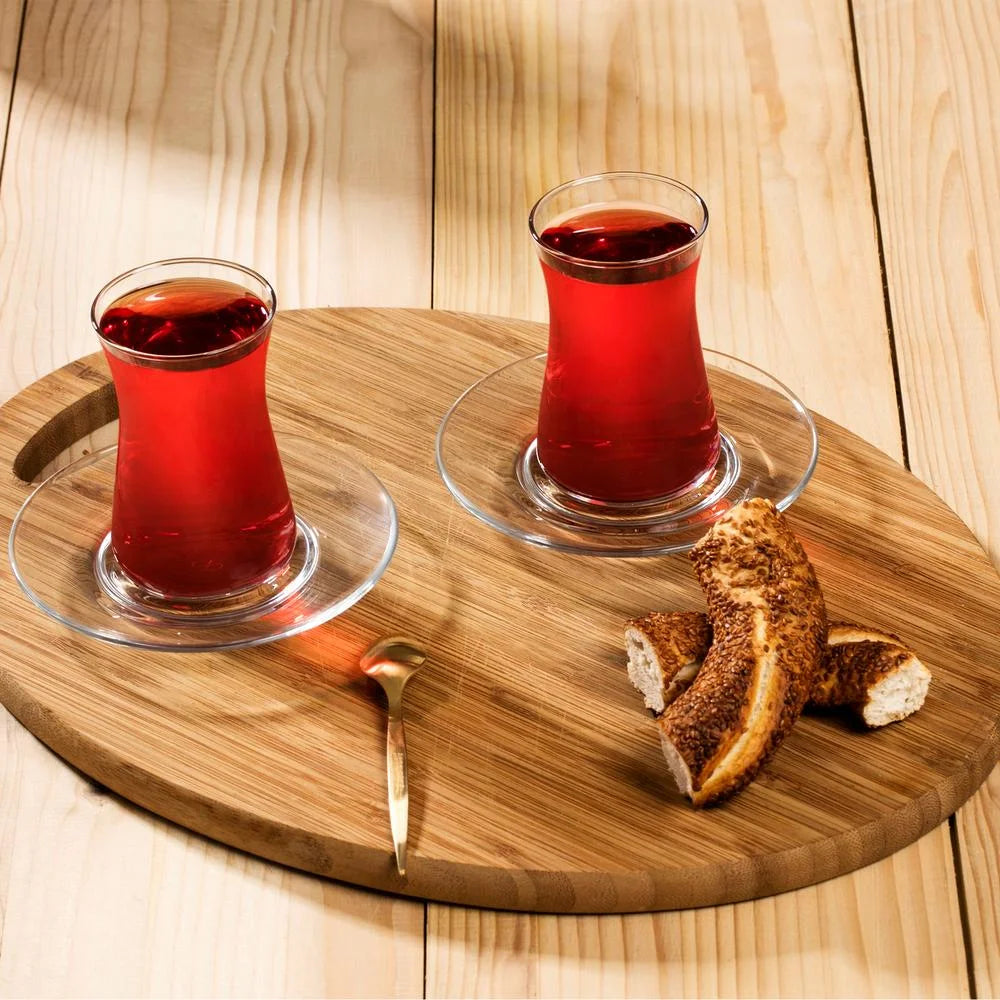 Pasabahce Heybeli theeglazen set 12-delig | 165 ml