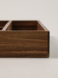 Mulia acacia houten bestekbak – uitschuifbare besteklade organizer