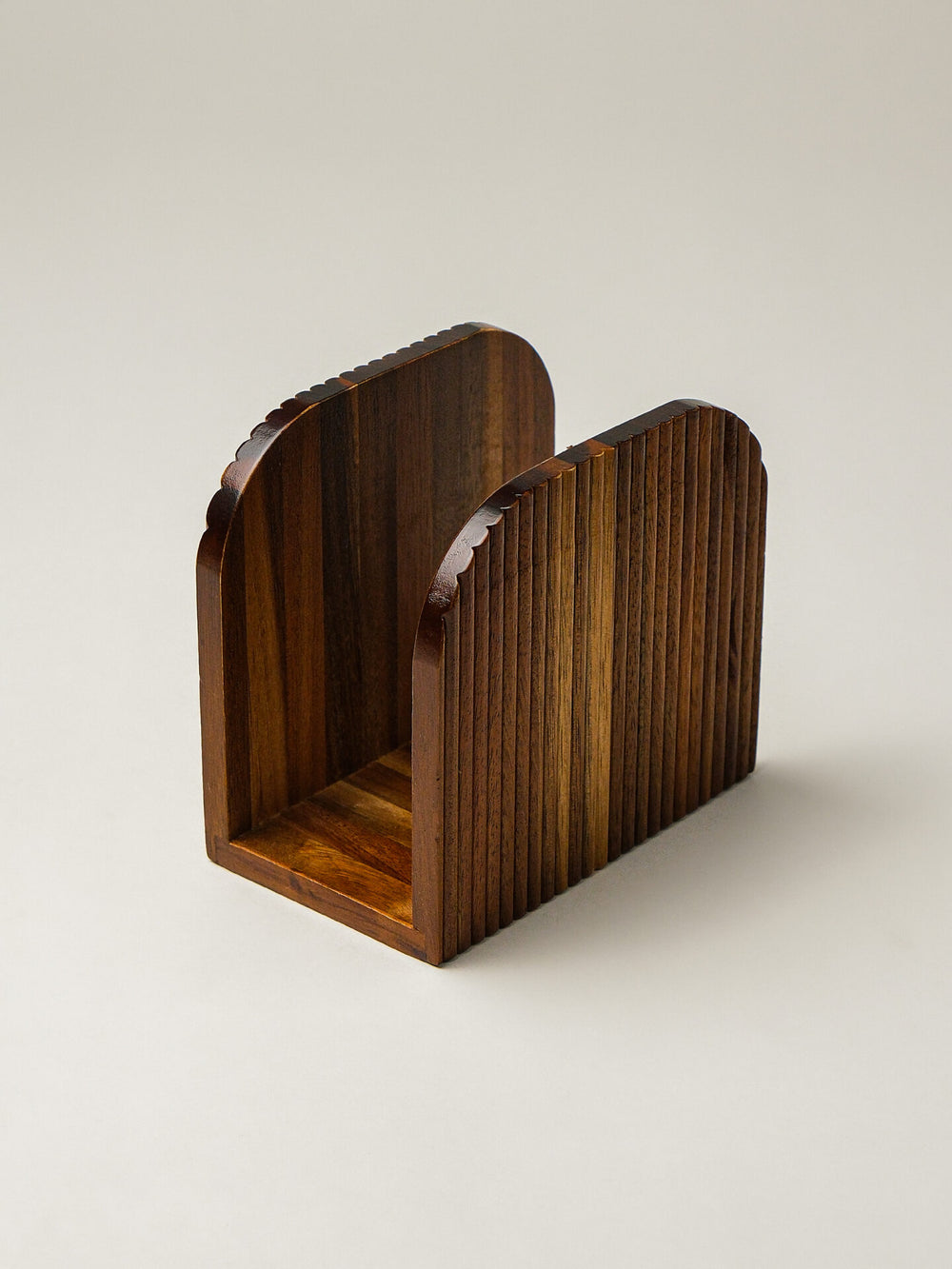 Vivid acacia houten servethouder