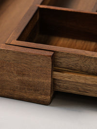 Mulia acacia houten bestekbak – uitschuifbare besteklade organizer
