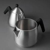 Jumbo Steel Mat 18/10 RVS theepot – Inductiegeschikt – 2+1 Liter