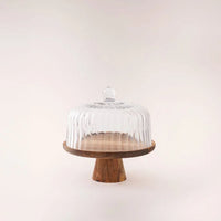 Borosilicaat acacia houten taartplateau