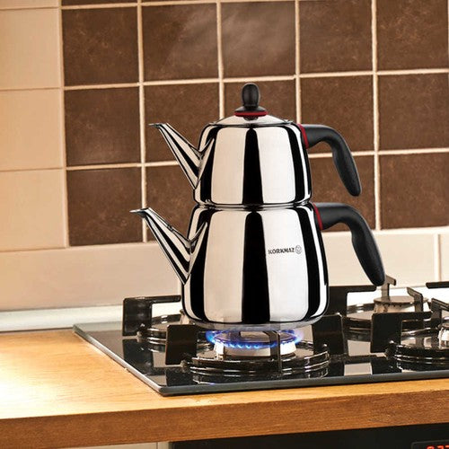 Korkmaz Gusto rvs theepot 1,0L+2,0L (A060)