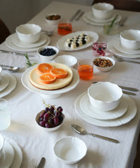 Plain Serviesset 18-delig Wit Porselein | 6 Personen
