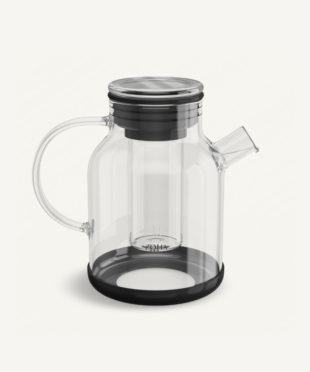 Glazen theepot met filter 1, – Borosilicaat glas –
