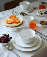 Plain Serviesset 18-delig Wit Porselein | 6 Personen