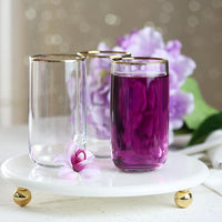 Pasabahce Iconic Golden Touch glazen – 6 stuks – 365 ml