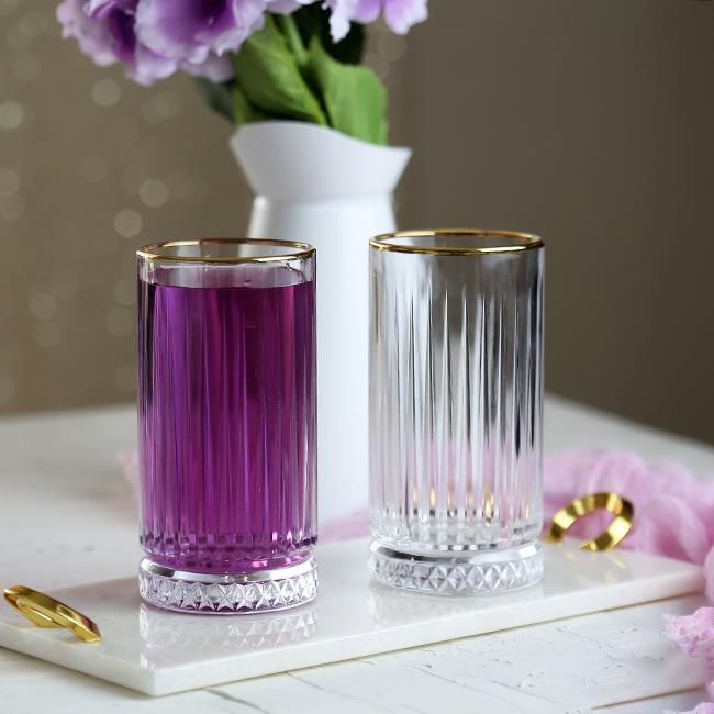 Pasabahce Elysia Golden Touch longdrinkglazen – 4 stuks – 450 cc