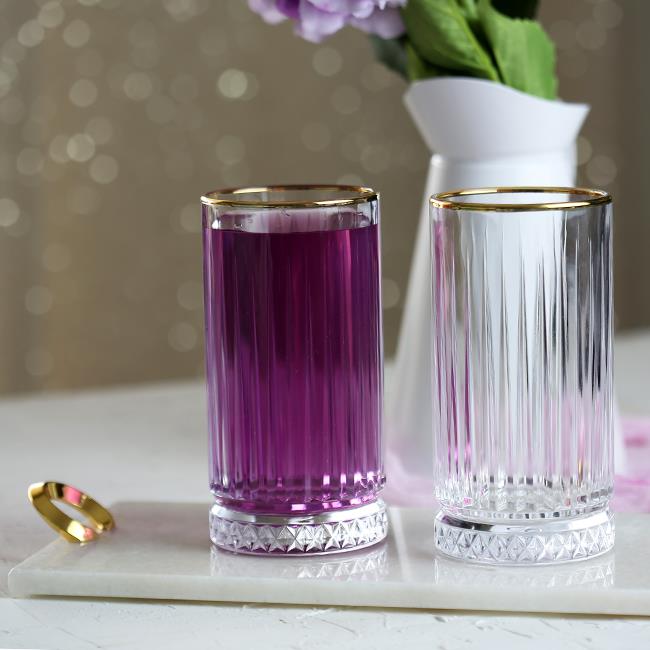 Pasabahce Elysia Golden Touch longdrinkglazen – 4 stuks – 450 cc