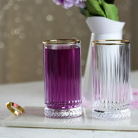 Pasabahce Elysia Golden Touch longdrinkglazen – 4 stuks – 450 cc