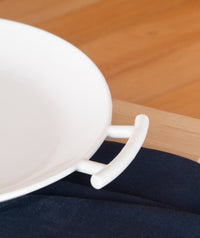 Porseleinen serveerschaal met handgrepen | 29 cm | Wit