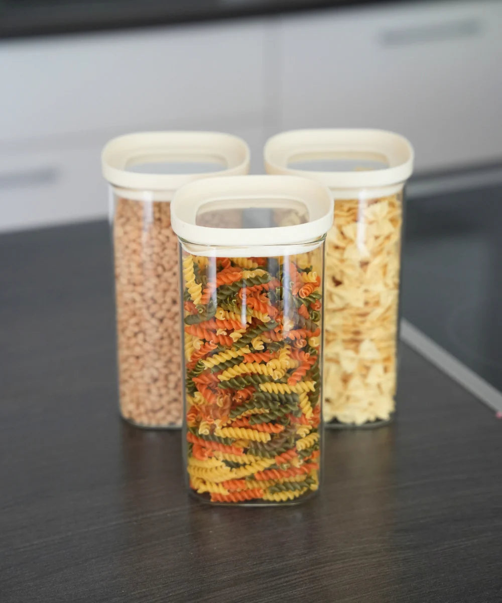 Quadro Glazen Voorraadpot 1500 ml | Borosilicaatglas | Luchtdicht