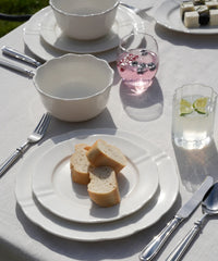 Plain Serviesset 18-delig Wit Porselein | 6 Personen