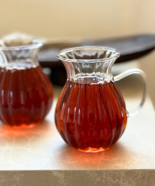 Riffle theeglazen | borosilicaatglas | 6 stuks | 175 ml