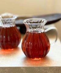 Riffle theeglazen | borosilicaatglas | 6 stuks | 175 ml