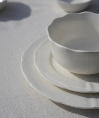 Plain Serviesset 18-delig Wit Porselein | 6 Personen