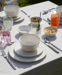 Plain Serviesset 18-delig Wit Porselein | 6 Personen