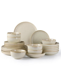 Ria 24-delig serviesset voor 6 personen | beige