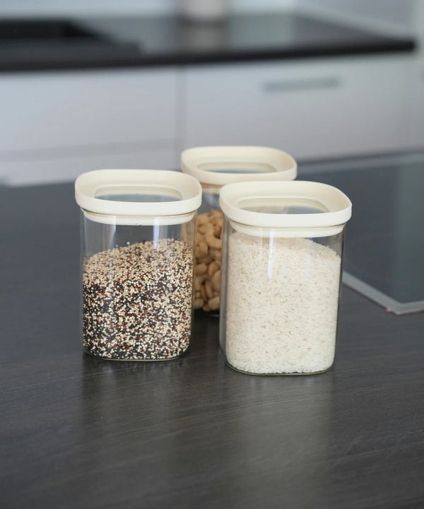 Quadro Glazen Voorraadpot 1000 ml | Borosilicaatglas | Luchtdicht