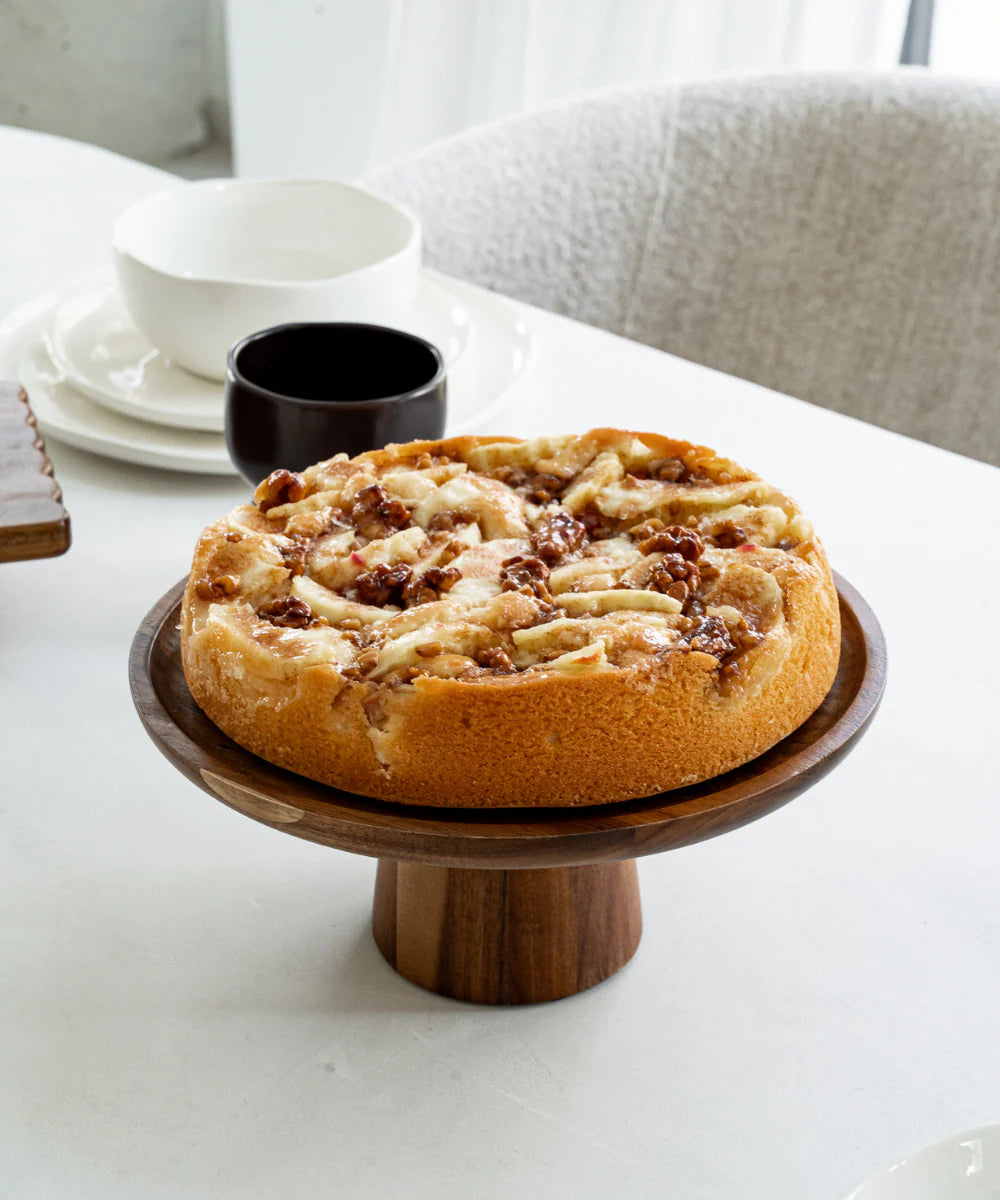 Acacia houten taartplateau rond | 25 cm