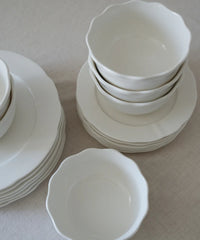 Plain Serviesset 18-delig Wit Porselein | 6 Personen
