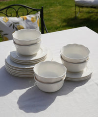 Plain Serviesset 18-delig Wit Porselein | 6 Personen