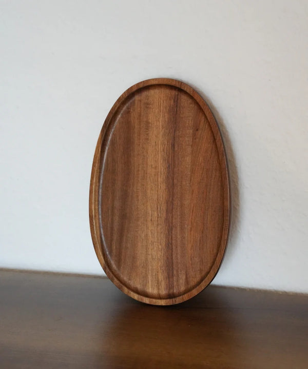 Acacia Ovaal Serveerplank – Houten Borrelplank 25 x 17 cm