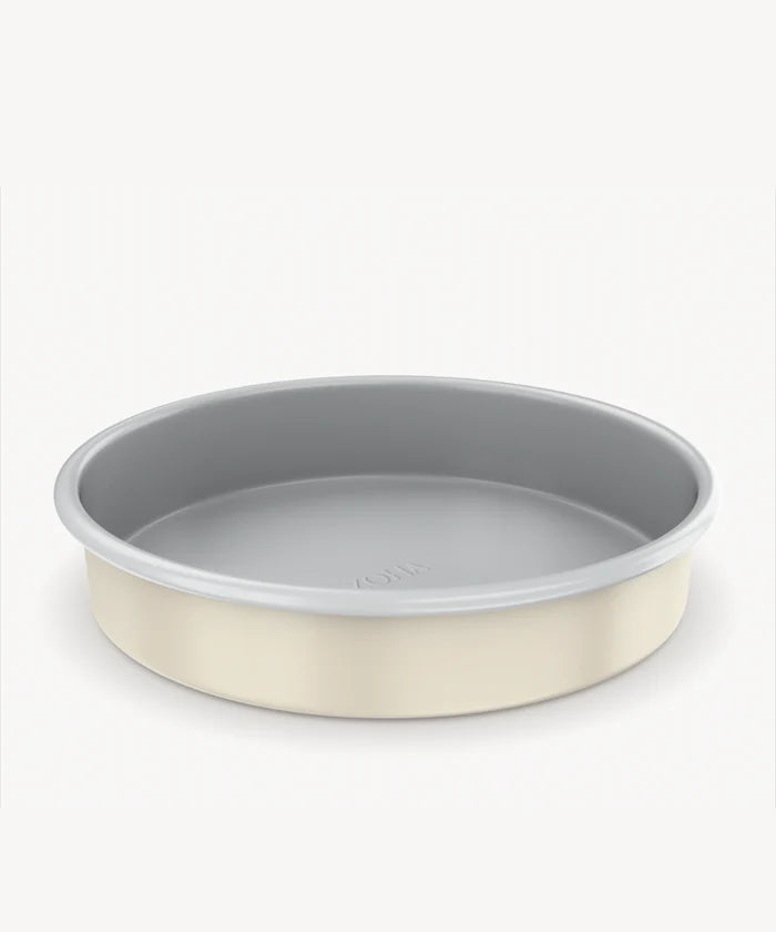 Ronde keramische bakvorm beige – Antiaanbak