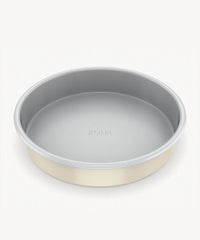 Ronde keramische bakvorm beige – Antiaanbak
