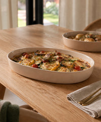 Set van 3 ovale ovenschalen beige – afbeelding 4