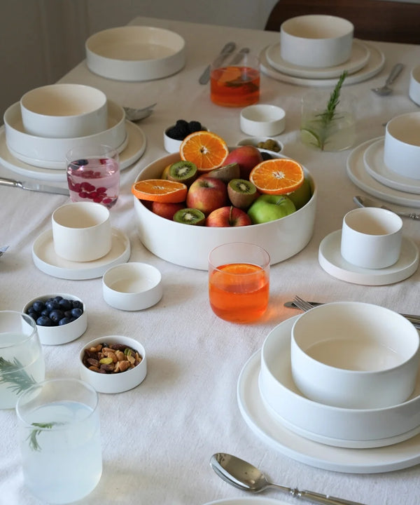 Noa Beige White Dipschaaltjes 6-delig | Steengoed