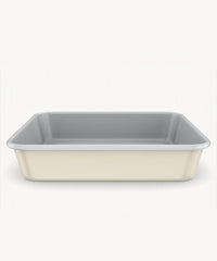 Rechthoekige keramische bakplaat beige – Antiaanbak