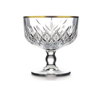 Pasabahce Timeless Golden Touch dessert glazen | 2 stuks