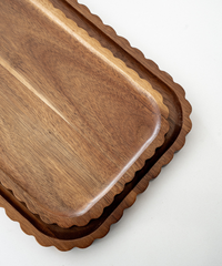 Acaciahouten wave serveerplank –