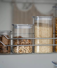 Voorraadpot Kare stripe | 2 stuks | 1400 ml