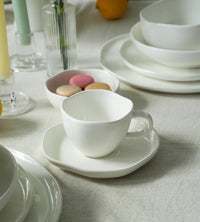 Perlemor Koffiekopjes Set 4-delig | Wit