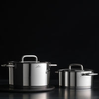 Jumbo Metalix 8-delige RVS premium pannenset