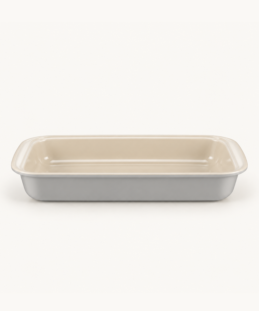 Rechthoekige ovenschaal grijs, 3000 ml