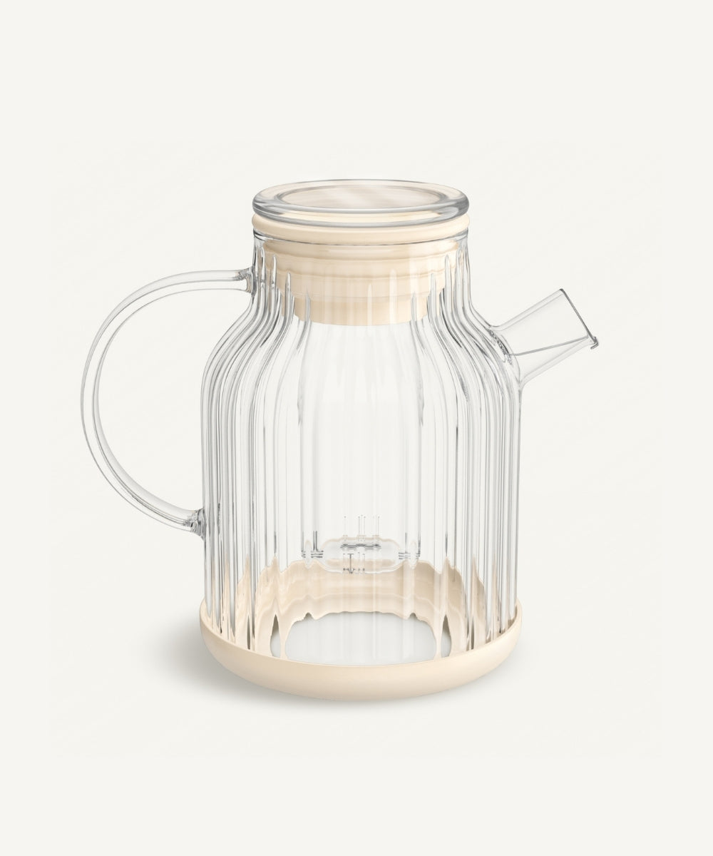 Glazen theepot met filter 1, – Borosilicaat glas –
