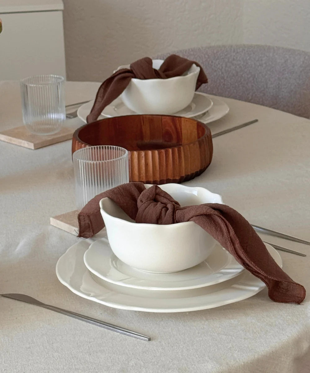 Plain Serviesset 18-delig Wit Porselein | 6 Personen