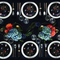 Karaca Fine Pearl Grace Black 58-delig parelmoer serviesset, voor 12 personen