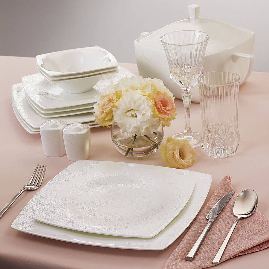 Karaca Fine Pearl Helen 62-delig 12-persoons serviesset