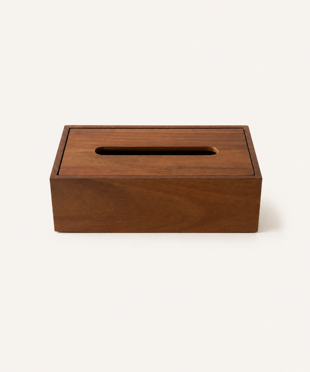 Acaciahouten Tissuebox Compact